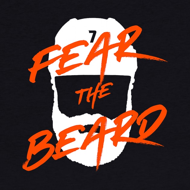 Anaheim Ducks Radko Gudas Fear the Beard orange and white by itstamaravoss